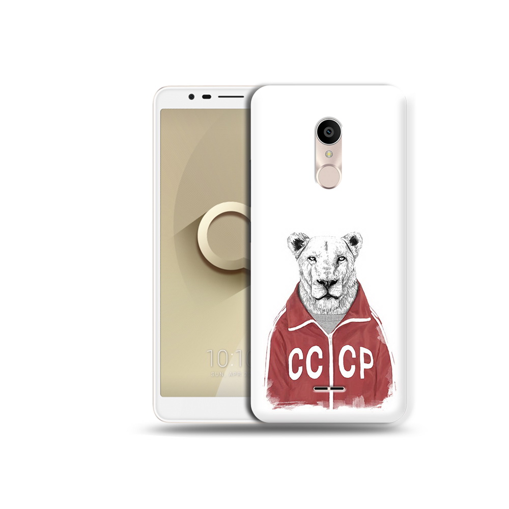 

Чехол MyPads Tocco для Alcatel 3C 5026D львица ссср, Прозрачный, Tocco