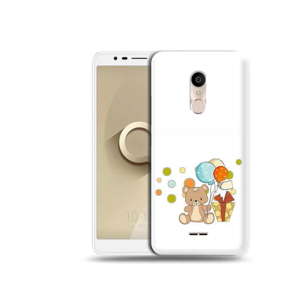 

Чехол MyPads Tocco для Alcatel 3C 5026D медвеженок с подарком, Прозрачный, Tocco