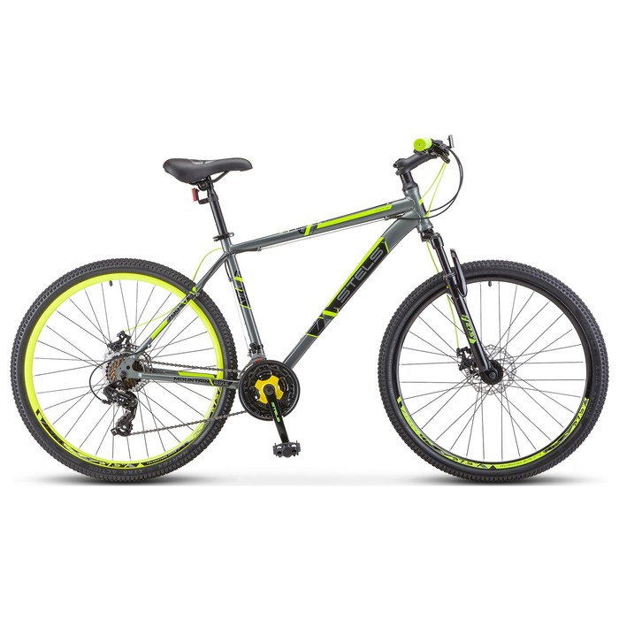 

Велосипед 27,5" Stels Navigator-700 MD, F020, цвет серый/желтый, размер рамы 21"