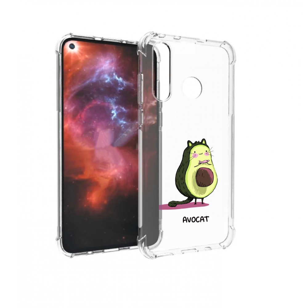 

Чехол бампер MyPads Avocat для Huawei Nova 4 противоударный, Прозрачный, Tocco