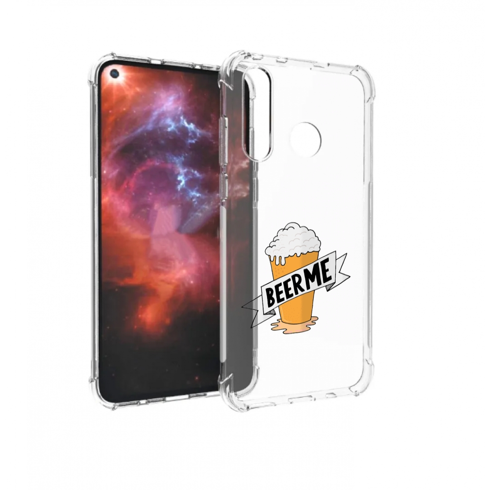 

Чехол бампер MyPads Beer-me для Huawei Nova 4 противоударный, Прозрачный, Tocco