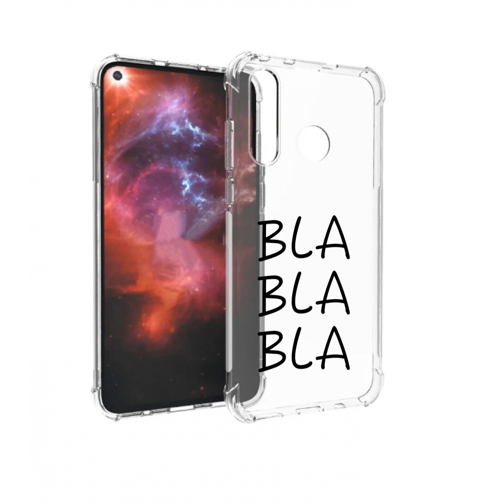 Чехол бампер MyPads Bla-Bla для Huawei Nova 4 противоударный