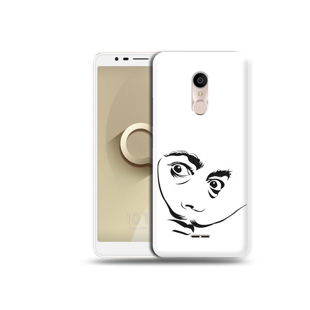 

Чехол MyPads Tocco для Alcatel 3C 5026D мужчина с длинными усами, Прозрачный, Tocco