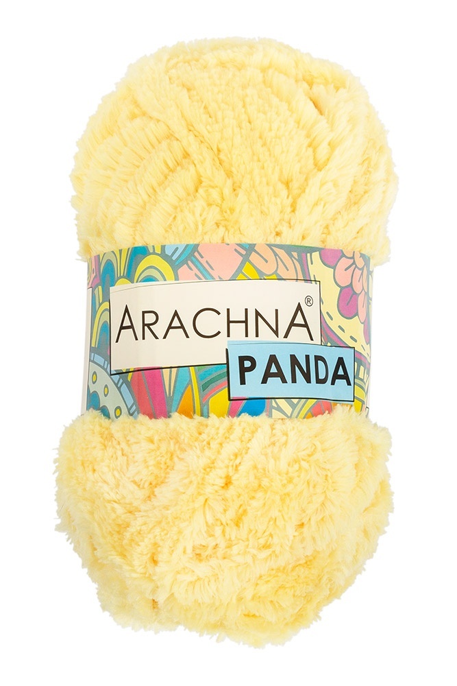 

Пряжа ARACHNA Panda 100% микрополиэстер 5х100 г 75 м №95 светло-желтый, Panda
