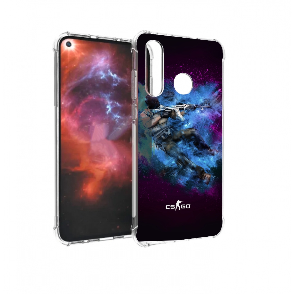 

Чехол бампер MyPads CS-go-террорист для Huawei Nova 4 противоуда, Прозрачный, Tocco