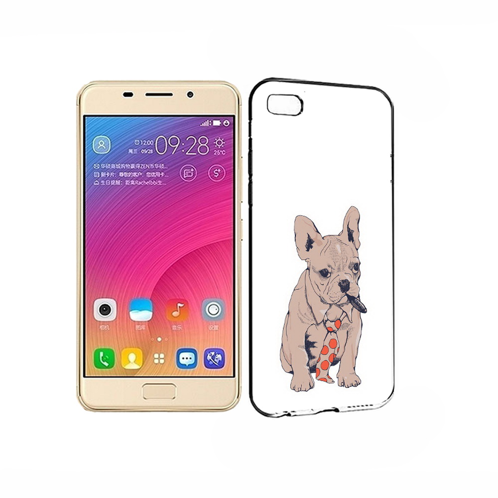 

Чехол MyPads Tocco для Asus ZenFone 3S Max бульдог с сигарой, Прозрачный, Tocco