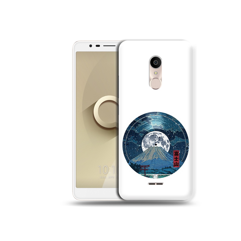 

Чехол MyPads Tocco для Alcatel 3C 5026D нарисованная виниловая гора с луной, Прозрачный, Tocco