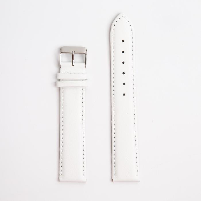 

Ремешок из двух частей Straps мужской, 20 мм, натуральная кожа, белый, мужской, 20 мм, натуральная кожа, белый