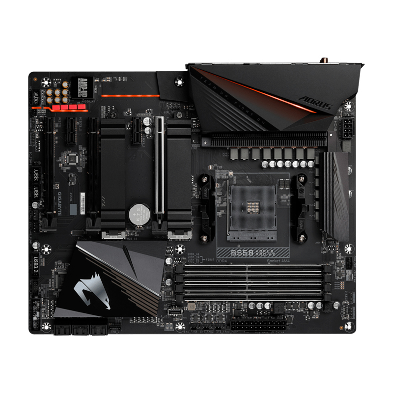 фото Материнская плата gigabyte b550 aorus pro ax