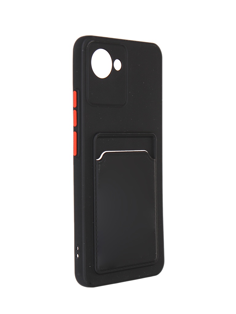 

Чехол Neypo для Realme C30 Pocket Matte Silicone С Карманом Black Npm55949, Черный, Realme C30