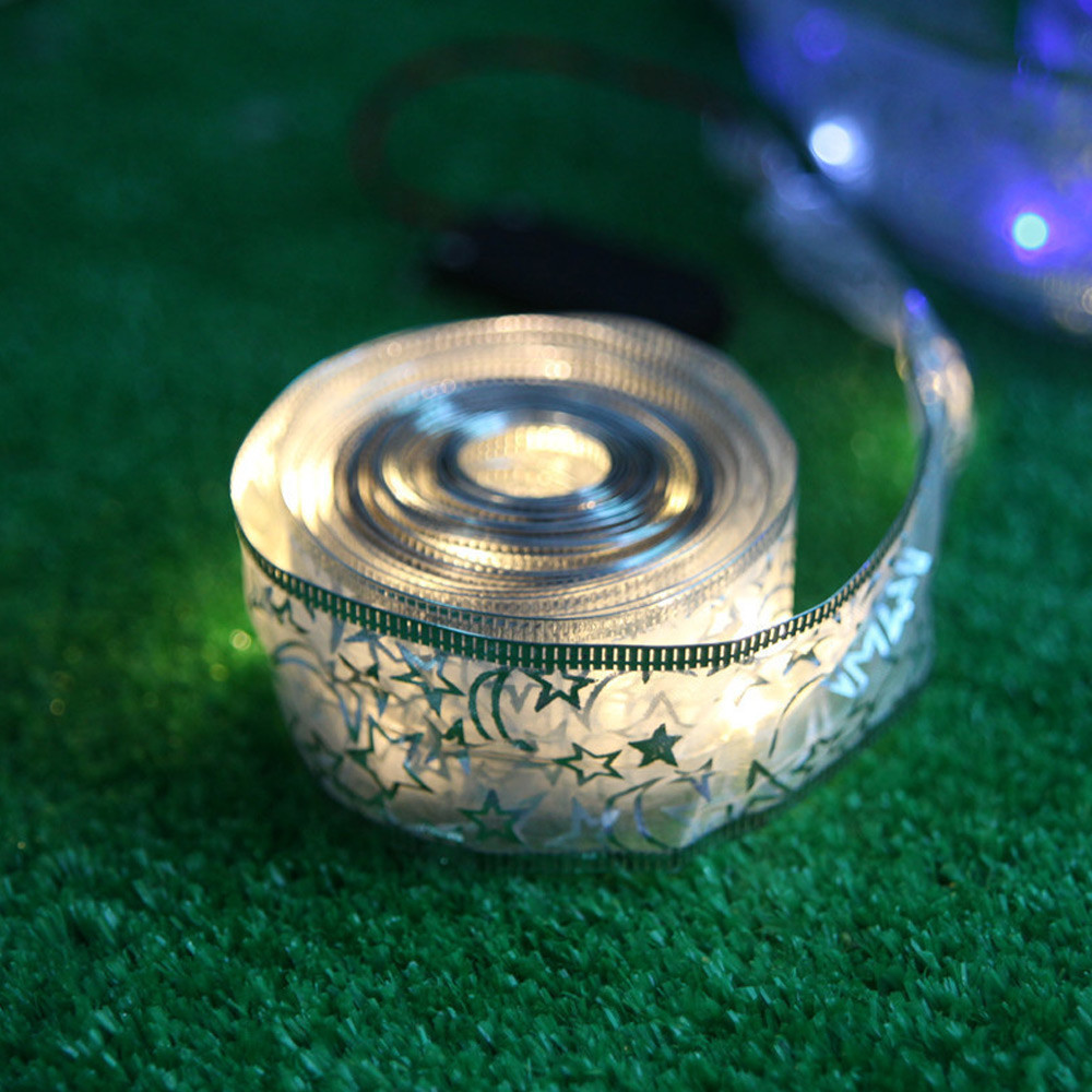 Световая гирлянда новогодняя CLEVERLIGHT Тесьма KLB006 1 м белый теплый