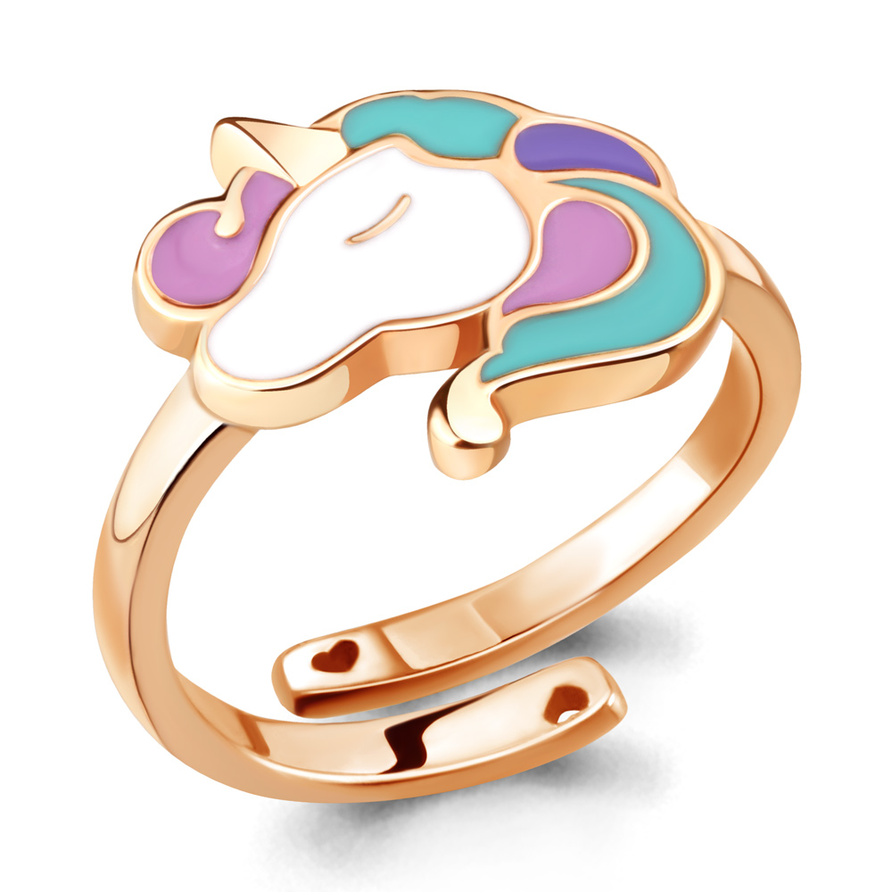 

Кольцо из серебра с эмалью р. 14 Aquamarine 57060_925_з, 57060_925_з