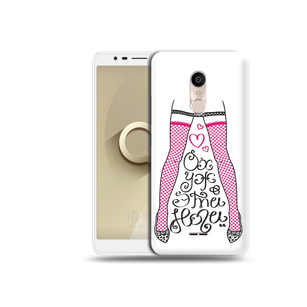 

Чехол MyPads Tocco для Alcatel 3C 5026D нарисованные ноги в чулках, Прозрачный, Tocco