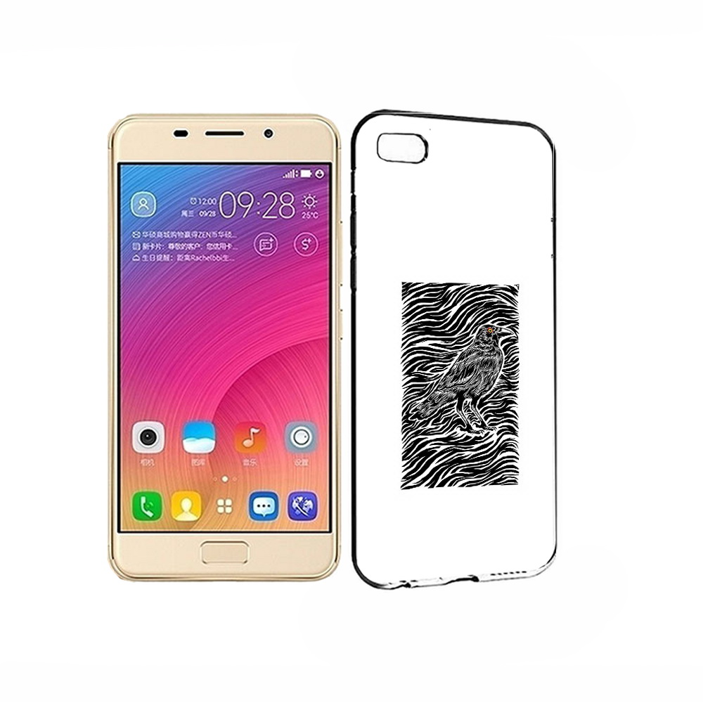 Чехол MyPads Tocco для Asus ZenFone 3S Max ворон в абстракции
