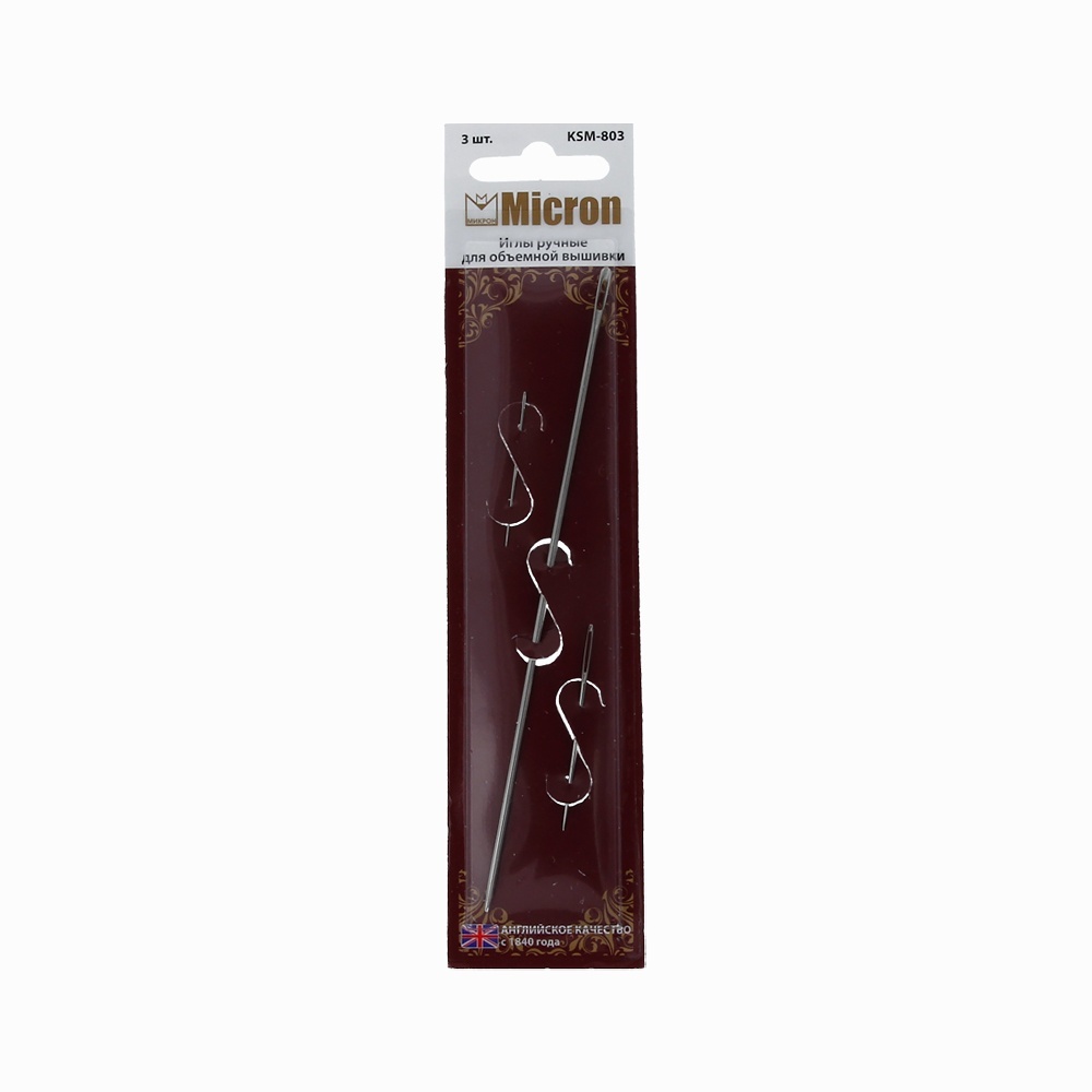 

Micron ручные для объемной вышивки 3 шт, ручные, для объемной вышивки, 3 шт