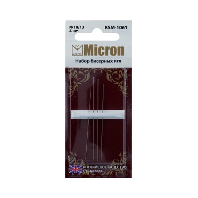 фото Micron ручные для вышивания бисером 4 шт