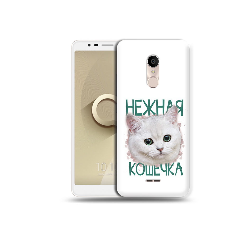 

Чехол MyPads Tocco для Alcatel 3C 5026D нежная кошечка, Прозрачный, Tocco
