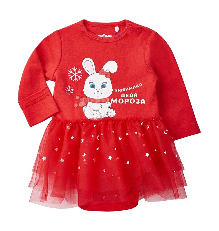 Платье детское Kari Baby AW23B178, красный, 56