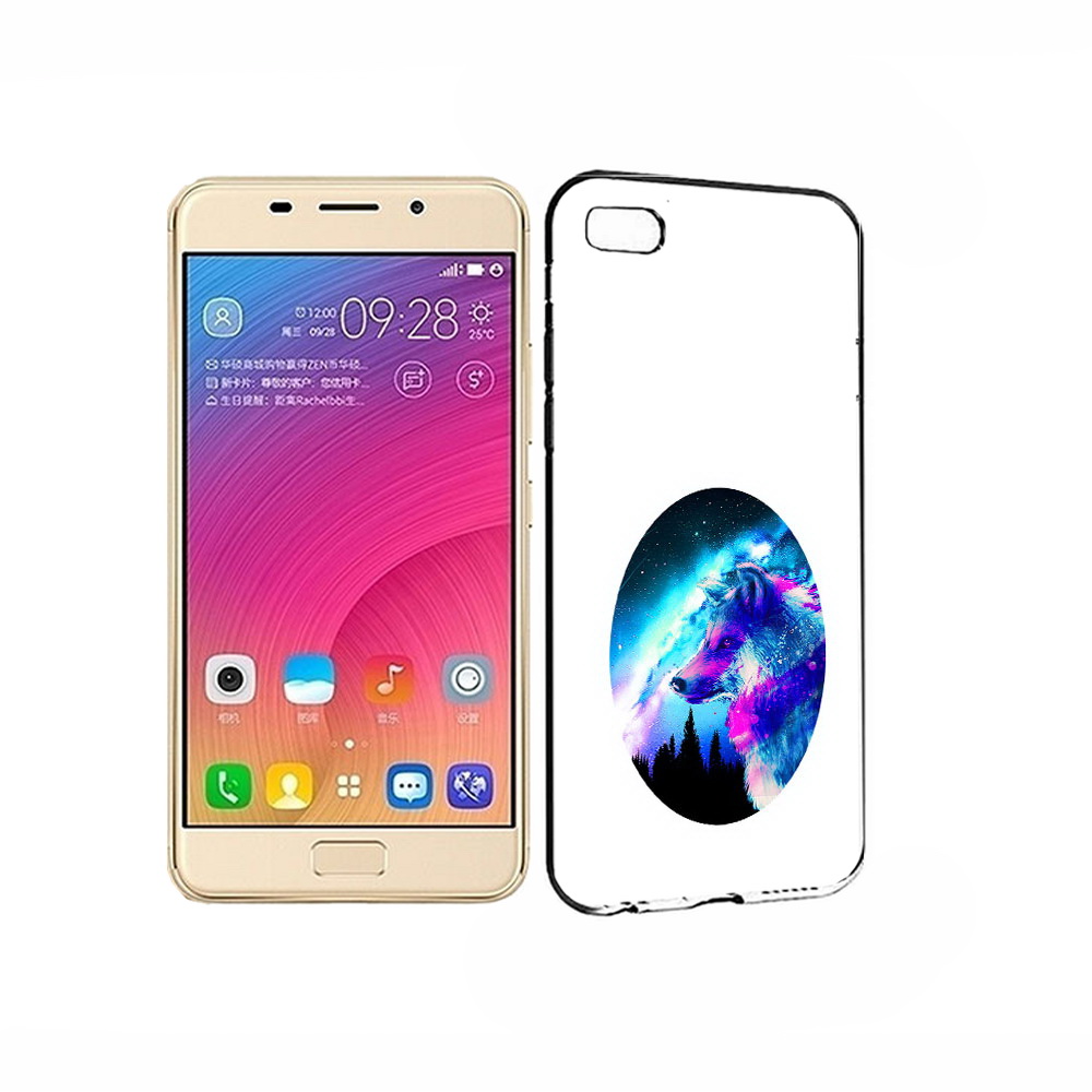 Чехол MyPads Tocco для Asus ZenFone 3S Max голубой волк