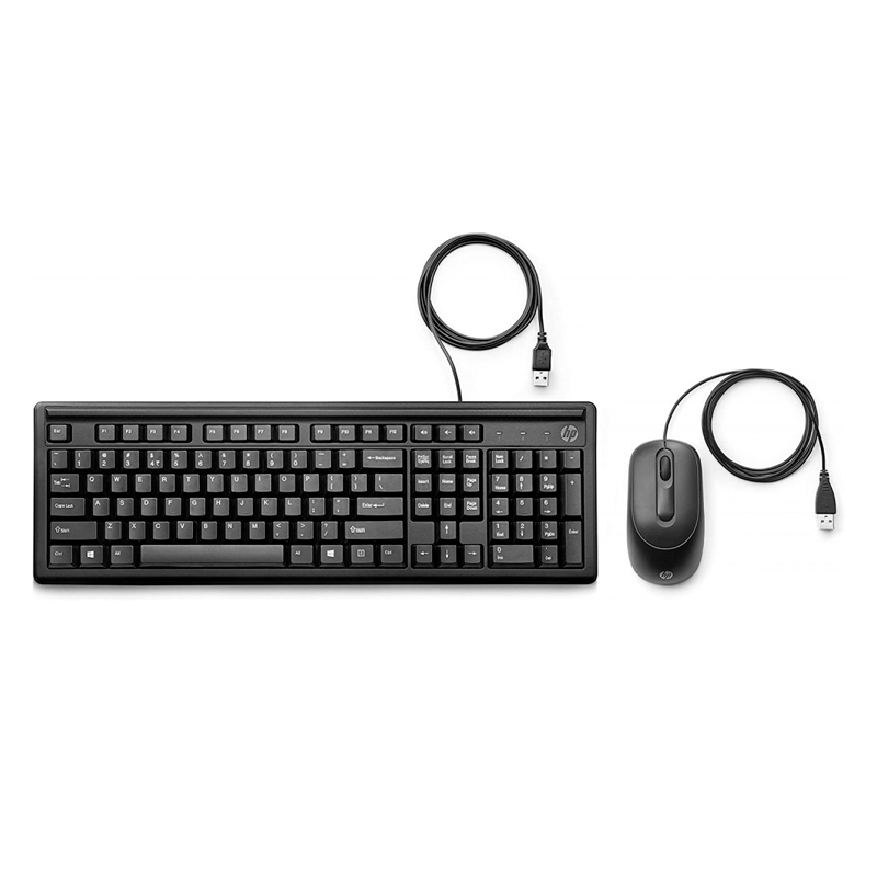 

Комплект клавиатура и мышь HP 160 Wired Black (6HD76AA), 160 Wired