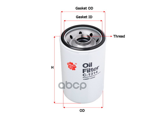 

Масляный фильтр SAKURAAUTOMOTIVE C-1314