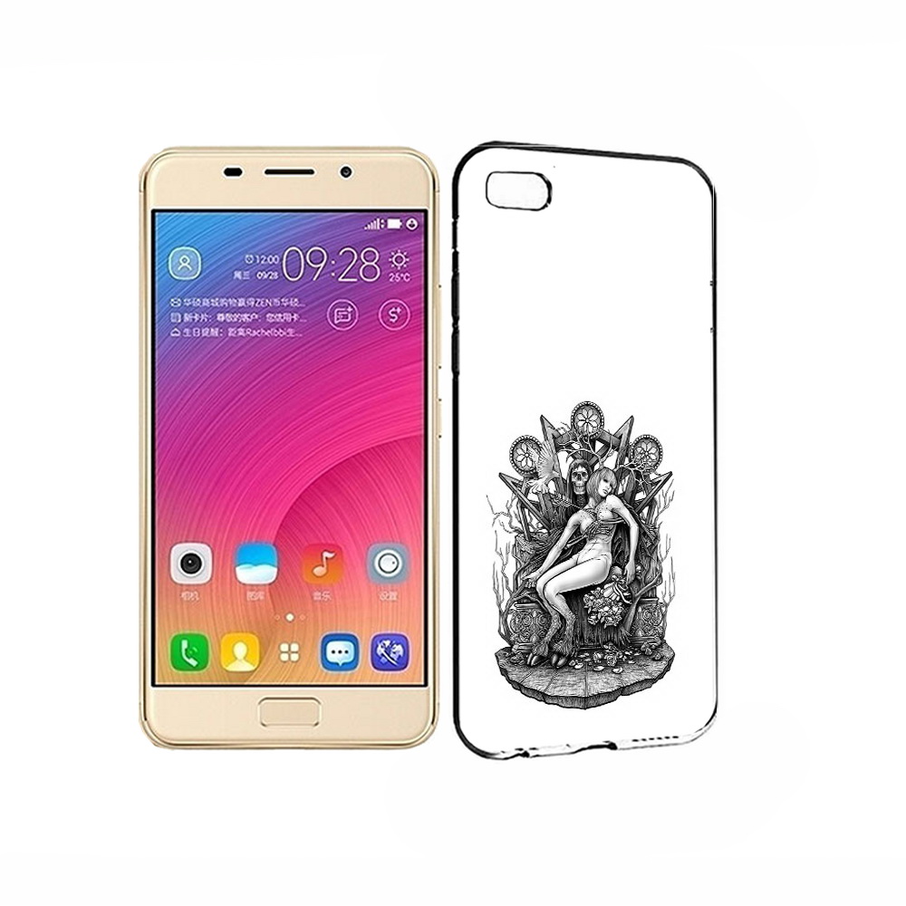 Чехол MyPads Tocco для Asus ZenFone 3S Max девушка на троне