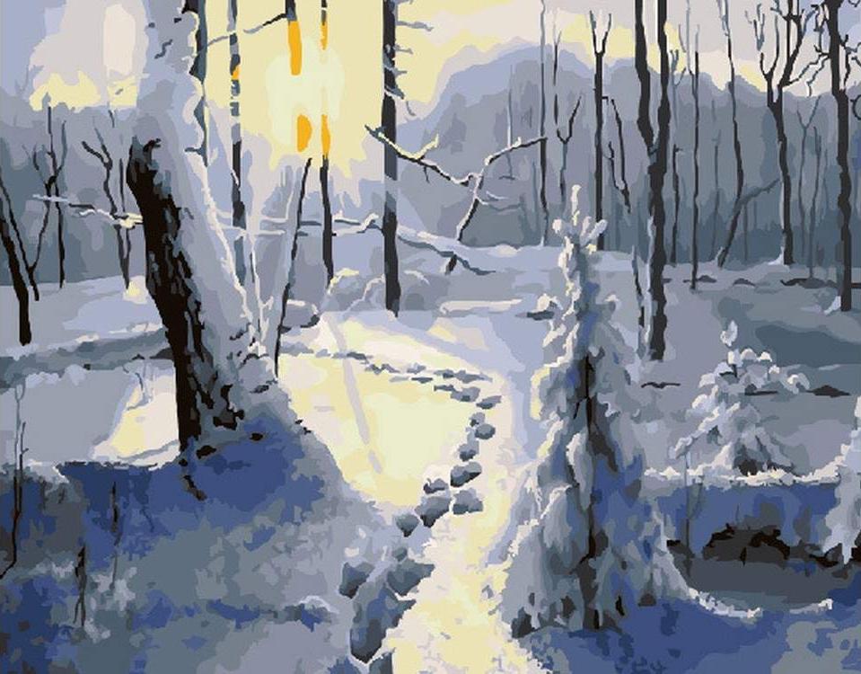 

Картина по номерам ВанГогВоМне Зимняя сказка, 40x50, Зимняя сказка