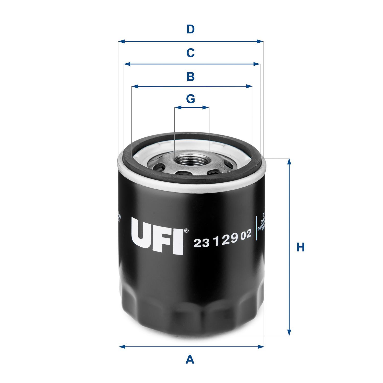 

Фильтр масляный UFI 23.129.02