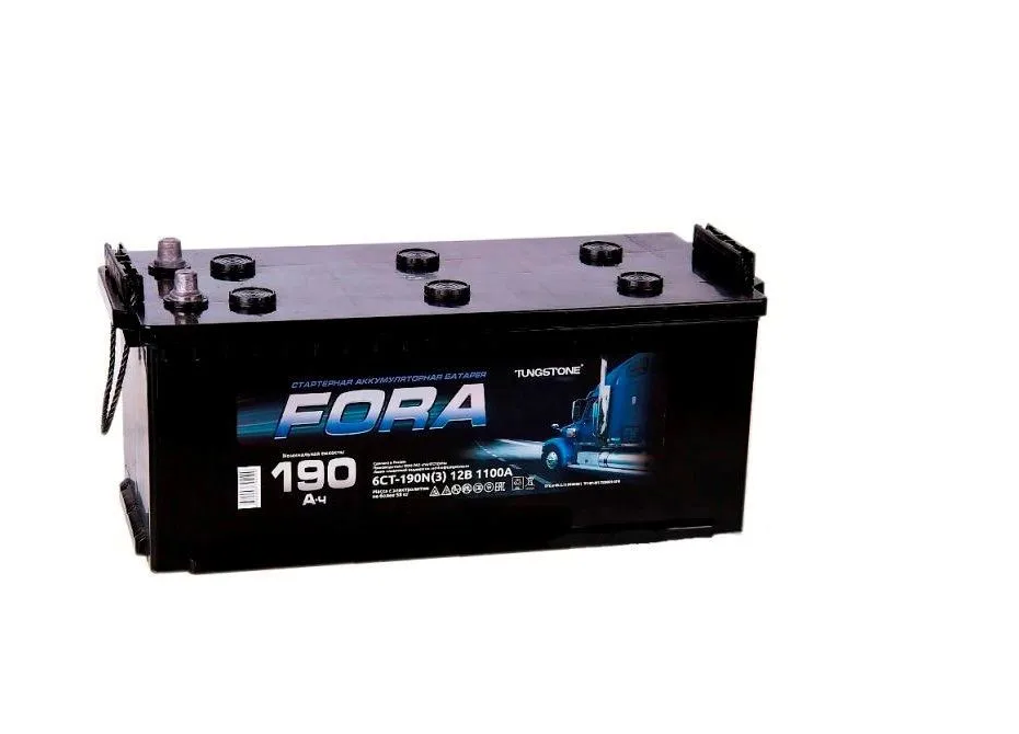 Аккумулятор автомобильный FORA 190Ah ОП 1250А