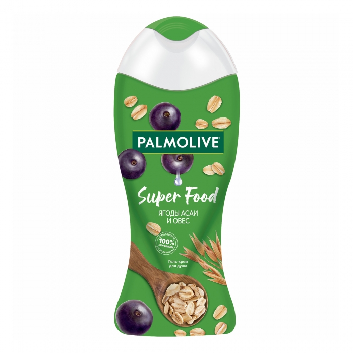 фото Гель для душа palmolive super food ягоды асаи и овес, 250 мл