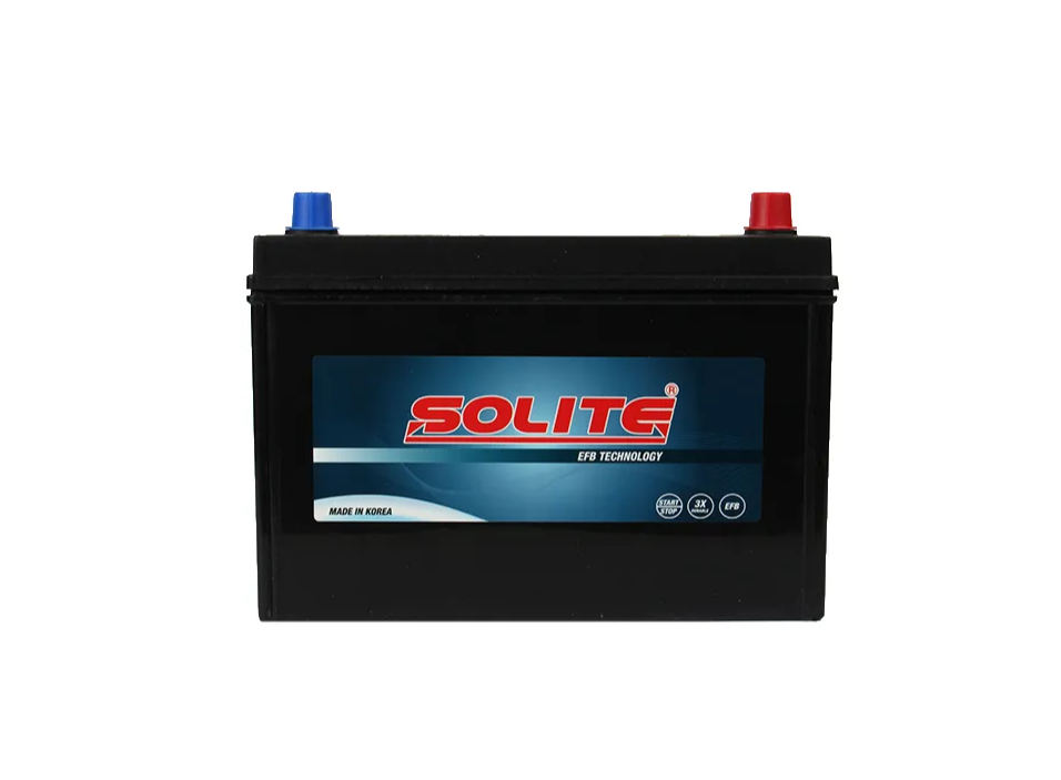 Аккумулятор автомобильный Solite EFB T110 90Ah ОП 880A Asia (борт)