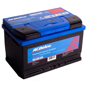 

Аккумулятор ACDelco 74 Ач 750А низкий обр. пол.