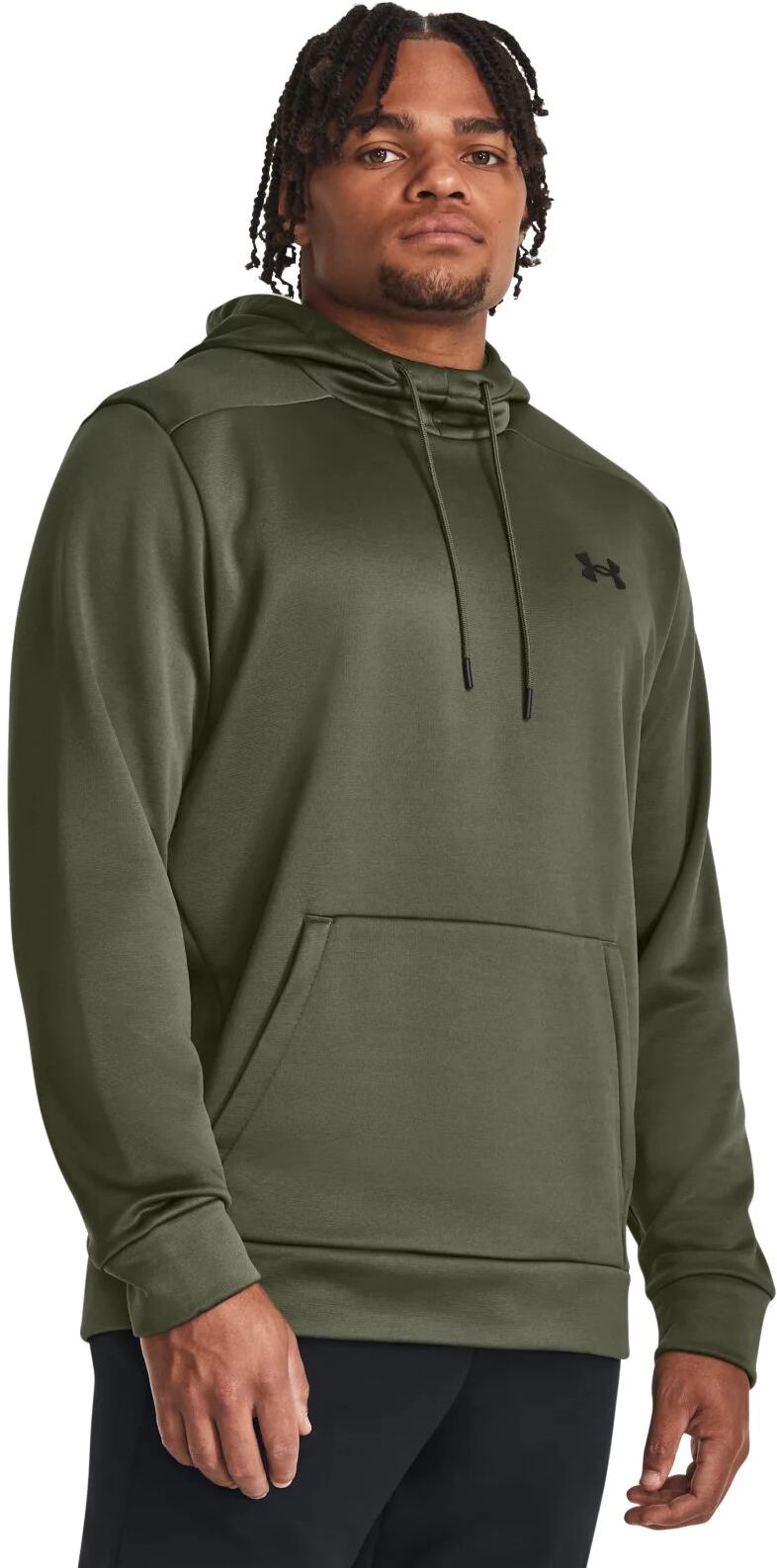 Худи мужское Under Armour Ua Fleece Hoodie зеленое SM