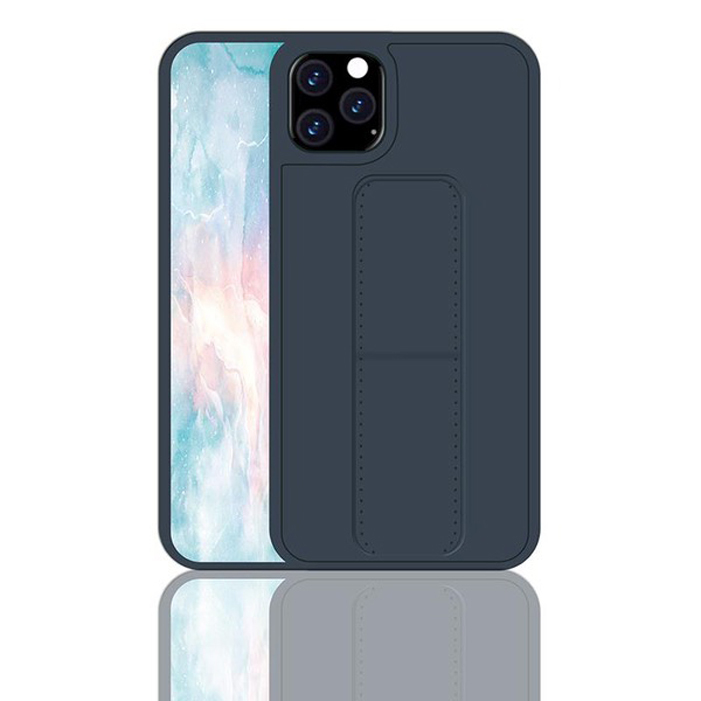 

Чехол силиконовый для iPhone 11 Pro с магнитной подставкой синий, Apple iPhone 11 Pro