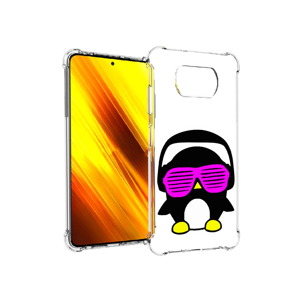 

Чехол MyPads Tocco для Xiaomi Poco X3 пингвин (PT154881.262.541), Прозрачный, Tocco