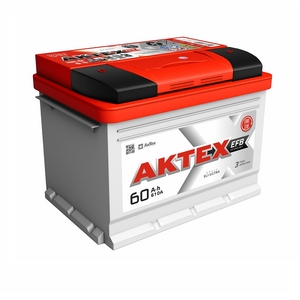 

Аккумулятор Aktex EFB 60 Ач 620А обратная полярность