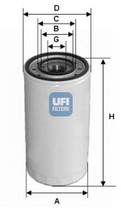 фото Фильтр масляный ufi 23.303.00