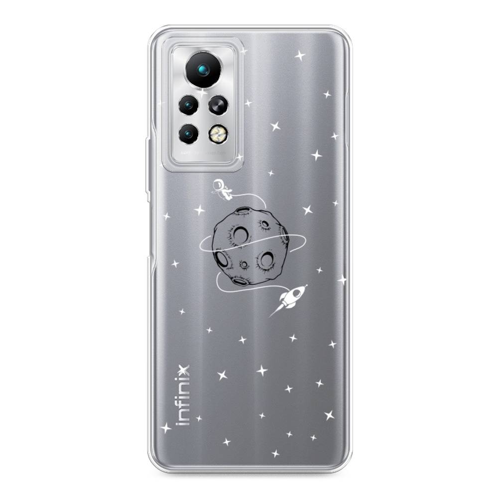 

Чехол на Infinix Note 11 Pro "Полет вокруг луны", Белый;серый;черный, 3100550-2