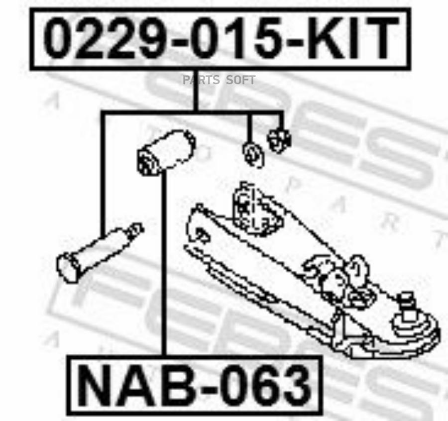 

FEBECT 0229-015-KIT Болт с эксцентриком ремкомплект