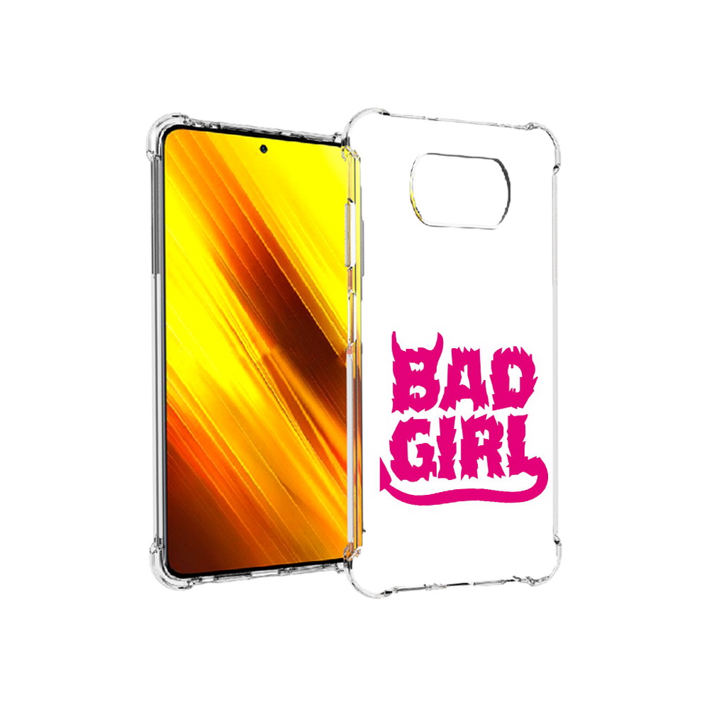 

Чехол MyPads Tocco для Xiaomi Poco X3 плохая девочка (PT154881.262.545), Прозрачный, Tocco