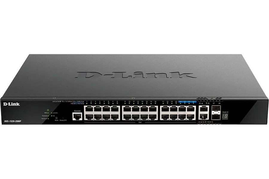 фото Коммутатор d-link dgs-1520-28mp/a1a black