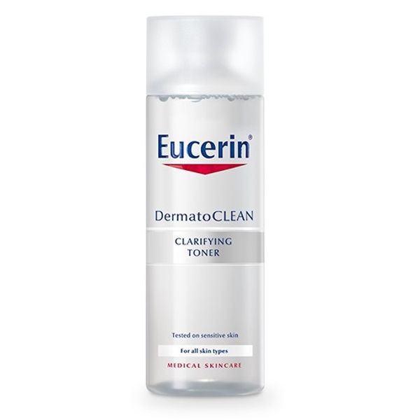 Тоник Eucerin DermatoClean Освежающий и очищающий, 200 мл eucerin набор очищающий ночной тоник 200 мл ночной крем 50 мл