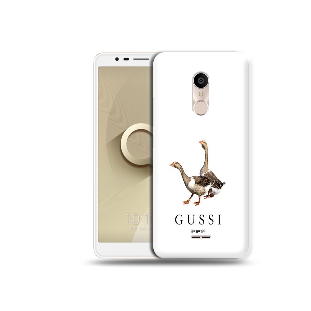 

Чехол MyPads Tocco для Alcatel 3C 5026D Гусси бренд, Прозрачный, Tocco