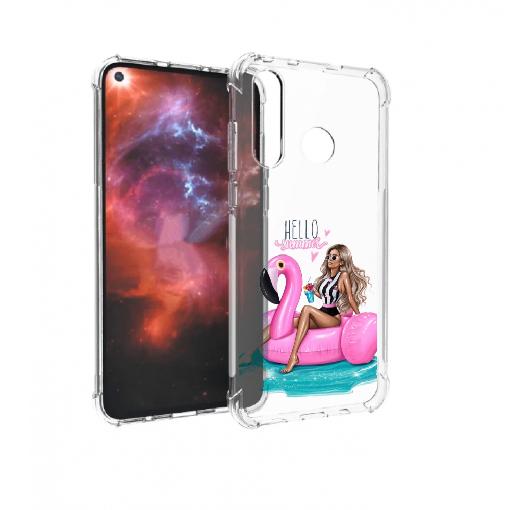 

Чехол бампер MyPads Hello-summer для Huawei Nova 4 противоударный, Прозрачный, Tocco
