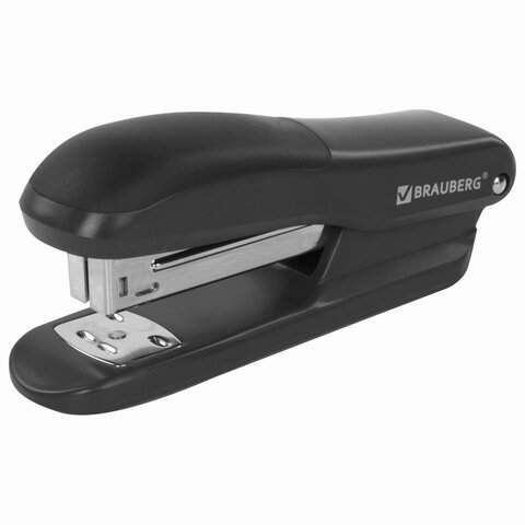 

Степлер Brauberg SX-39 228590 №24/6, до 25 листов, 3 штуки, Черный