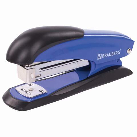 

Степлер Brauberg Office Expert 228594 №24/6, до 25 листов, 3 штуки, Синий