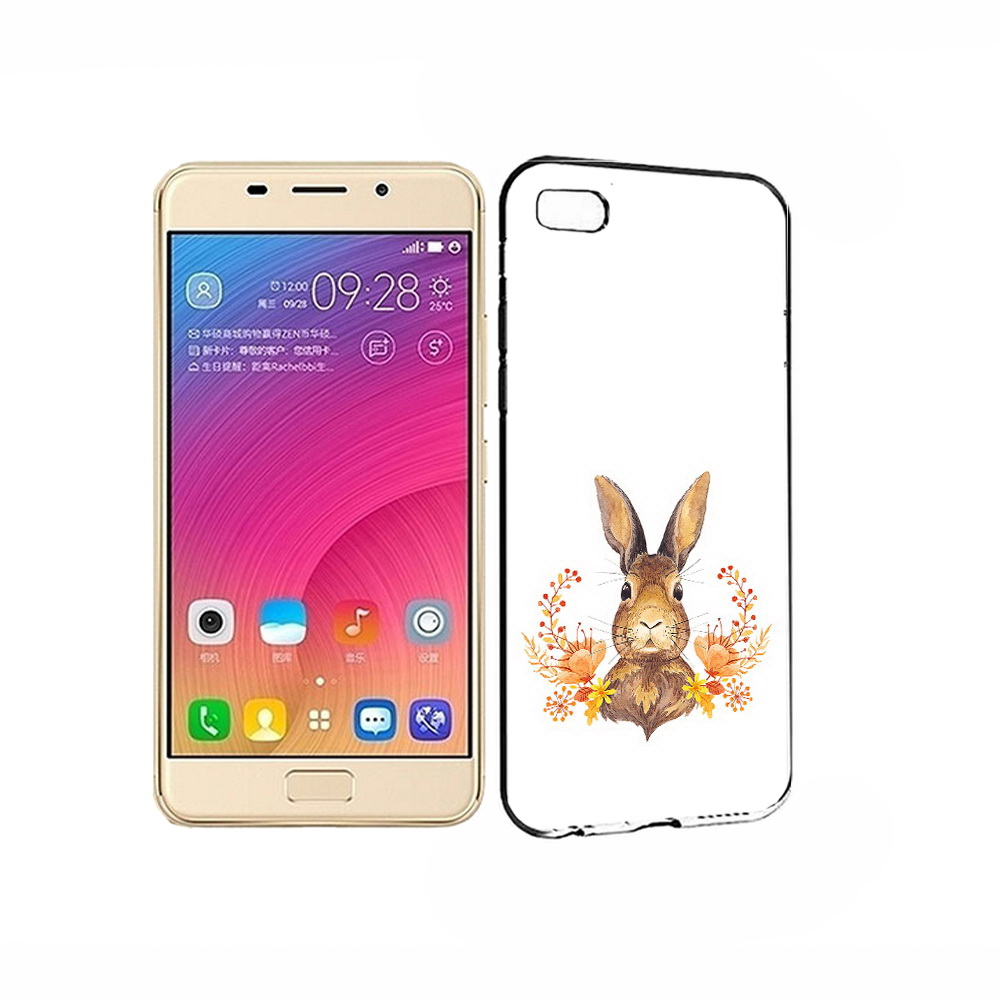 

Чехол MyPads Tocco для Asus ZenFone 3S Max зайка в цветах, Прозрачный, Tocco