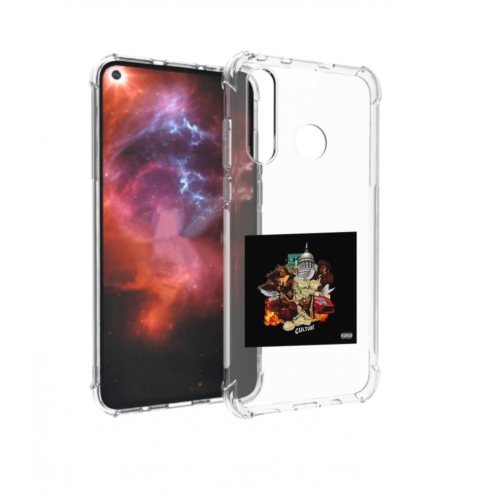 

Чехол бампер MyPads Migos - Culture для Huawei Nova 4 противоуда, Прозрачный, Tocco