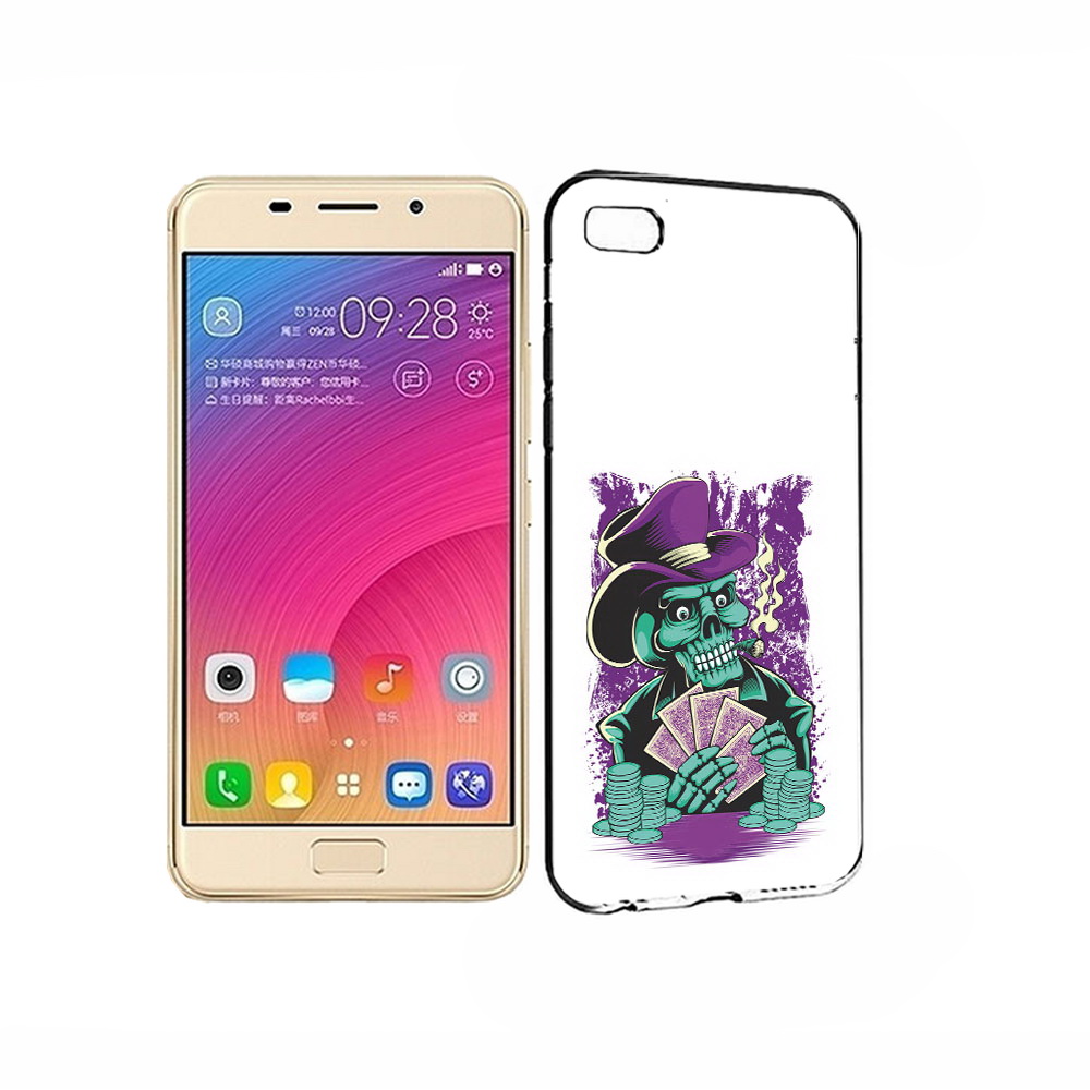 

Чехол MyPads Tocco для Asus ZenFone 3S Max зеленый череп с картами, Прозрачный, Tocco