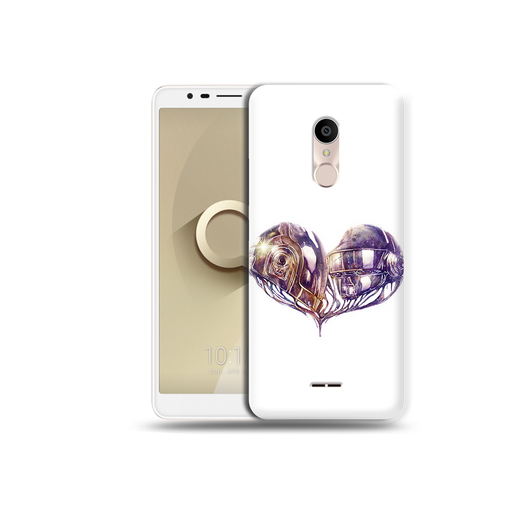

Чехол MyPads Tocco для Alcatel 3C 5026D сердце абстракция, Прозрачный, Tocco
